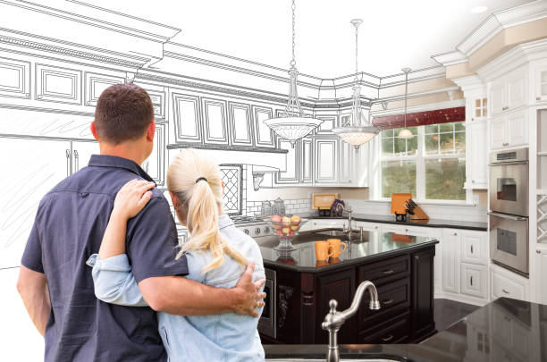 Custom kitchen cabinets installed in a Hopewell home